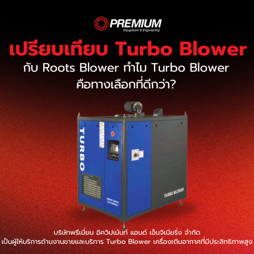 เปรียบเทียบ Turbo Blower กับ Roots Blower