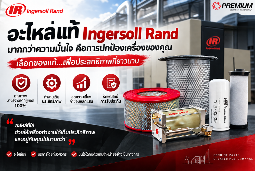 อะไหล่แท้ Ingersoll Rand ต่างจากของปลอมแค่ไหน ทำไมไม่ควรเสี่ยง 