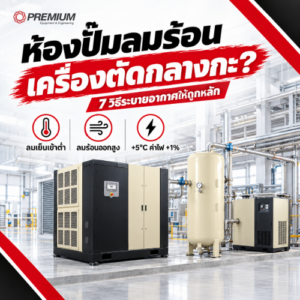 ห้องปั๊มลมร้อน เครื่องตัดกลางกะ 7 วิธีระบายอากาศ